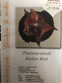 Tintenrebell Katze Rot