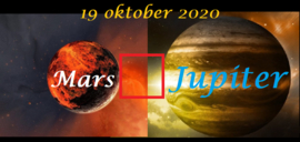 Mars vierkant Jupiter - 19 oktober 2020