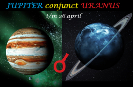 Jupiter conjunctie Uranus - 21 april 2024