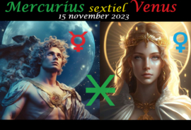Mercurius sextiel Venus - 15 november 2023