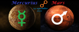 Mercurius oppositie Mars - 24 september 2020