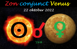 Zon conjunct Venus - 22 oktober 2022