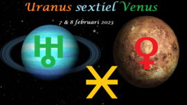 Uranus sextiel Venus - 8 februari 2023