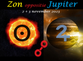 Zon oppositie Jupiter - 2 november 2023