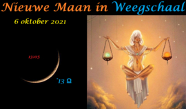 Nieuwe Maan in Weegschaal - 6 oktober 2021