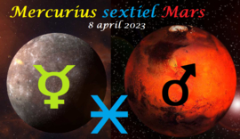 Mercurius sextiel Mars - 8 april 2023