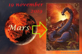 Mars enters Scorpio - 19 november 2019
