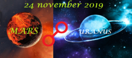 Mars oppositie Uranus - 24 november 2019