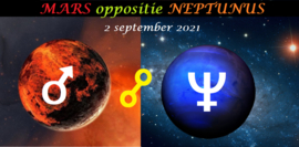 Mars oppositie Neptunus - 2 september 2021