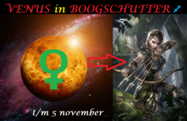 Venus in Boogschutter - 7 oktober 2021