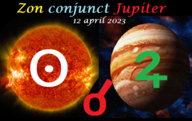 Zon conjunct Jupiter - 12 april 2023