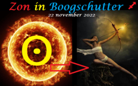 Zon in Boogschutter - 22 november 2022