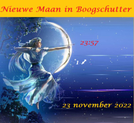 Nieuwe Maan in Boogschutter - 23 november 2022