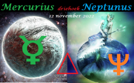 Mercurius driehoek Neptunus - 12 november 2022