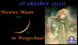 Nieuwe Maan in Weegschaal - 16 oktober 2020