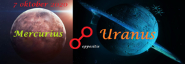 Mercurius oppositie Uranus - 7 oktober 2020