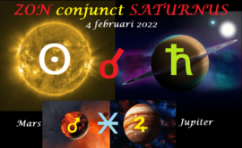 Zon conjunct Saturnus - 4 februari 2022