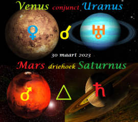 Venus conjunct Uranus - 30 maart 2023