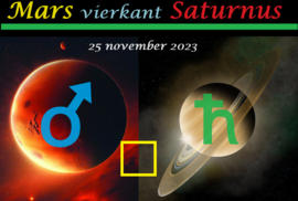 Mars vierkant Saturnus - 25 november 2023