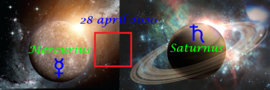 Mercurius vierkant Saturnus - 28 april 2020