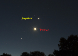 Samenstand Venus en Jupiter - 2 maart 2023