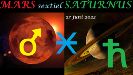 Mars sextiel Saturnus - 27 juni 2022