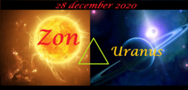 Zon driehoek Uranus - 28 december 2020