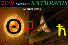 Zon vierkant Saturnus - 28 mei 2023