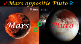 Mars oppositie Pluto - 6 juni 2021