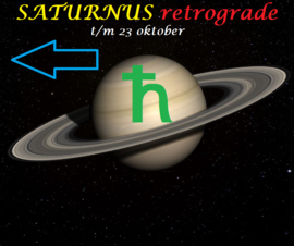 Saturnus retrograde - t/m 23 oktober