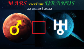 Mars vierkant Uranus - 22 maart 2022