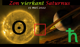 Zon vierkant Saturnus - 15 mei 2022