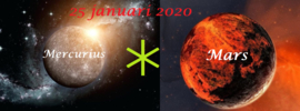 Mercurius sextiel Mars - 25 januari 2020