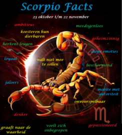 Scorpio Facts - 23 oktober t/m 22 november