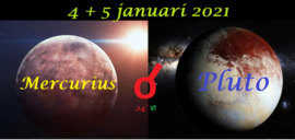 Mercurius conjunct Pluto - 4 januari 2021