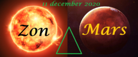 Zon driehoek Mars - 11 december 2020