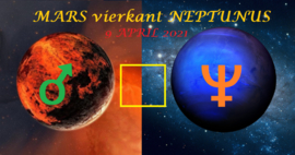 Mars vierkant Neptunus - 9 april 2021