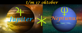 Jupiter sextiel Neptunus - t.m. 17 oktober