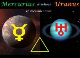 Mercurius driehoek Uranus - 17 december 2022