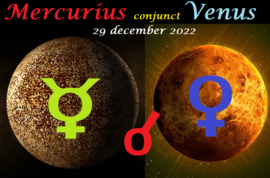 Mercurius conjunct Venus - 29 december 2022