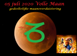 Volle Maan en maansverduistering in Steenbok - 5 juli