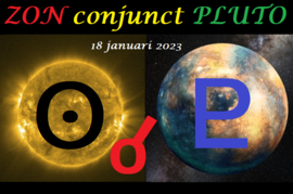 Zon conjunct Pluto - 18 januari 2023