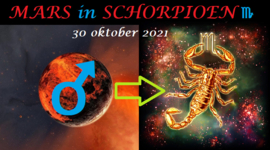 Mars in Schorpioen - 30 oktober 2021