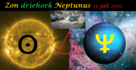 Zon driehoek Neptunus - 15 juli 2021