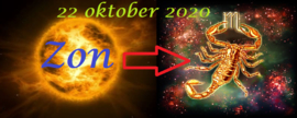 Zon in Schorpioen - 22 oktober 2020