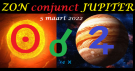 Zon conjunct Jupiter - 5 maart 2022
