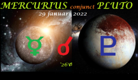 Mercurius conjunct Pluto - 29 januari 2022