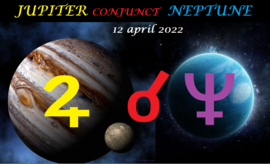 Jupiter conjunct Neptunus -  12 april 2022
