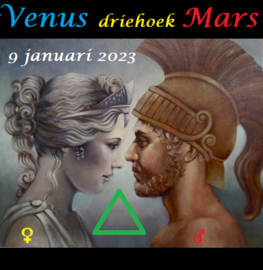 Venus driehoek Mars - 9 januari 2023