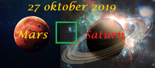 Mars square Saturnus - 27 oktober 2019